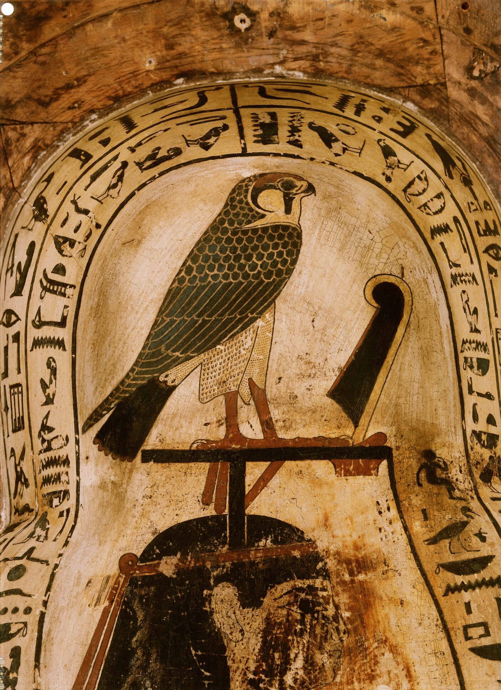 Ägyptische Vögel - Sarkophag des Peftjauneith