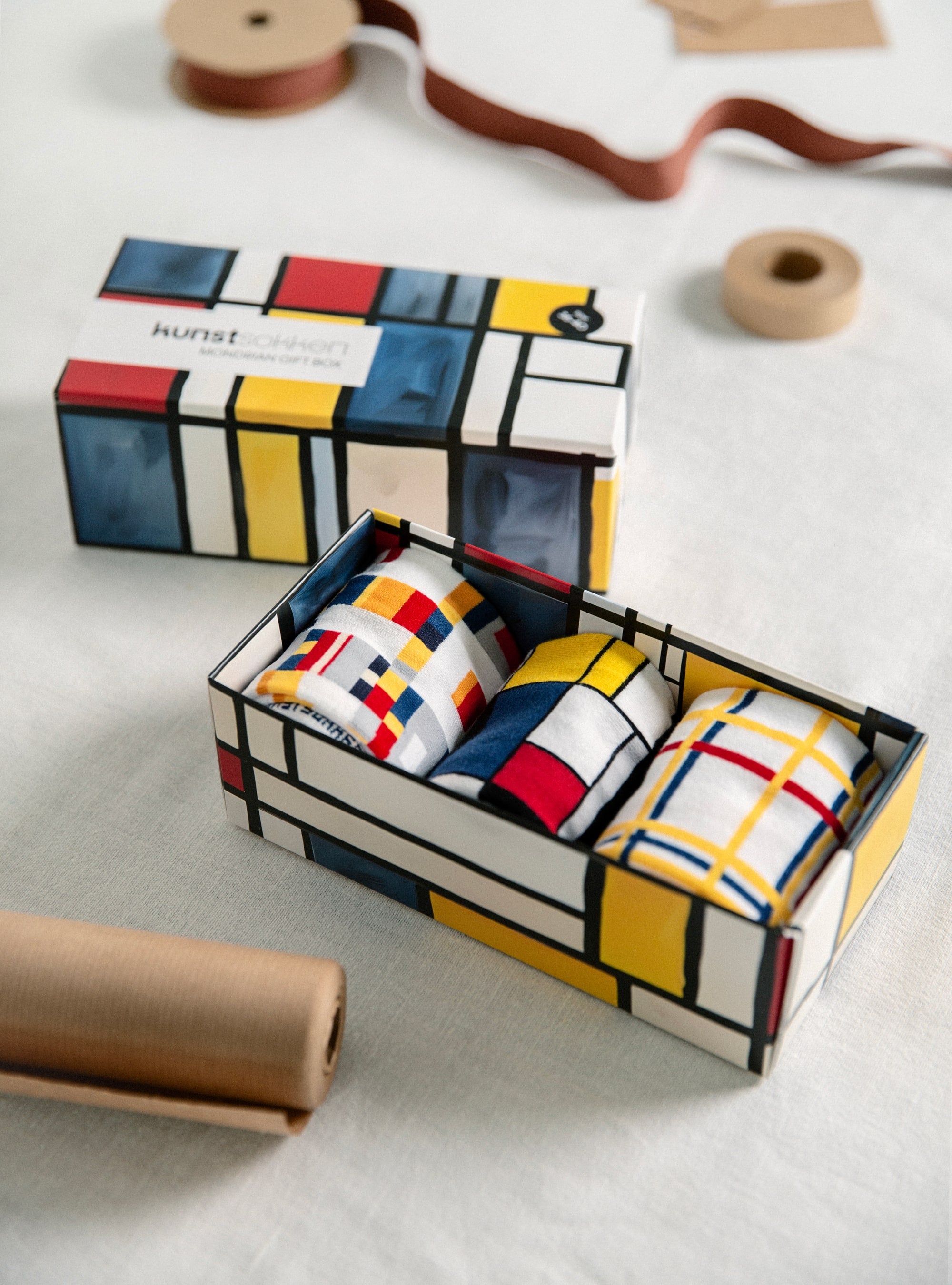 Mondrian Geschenkbox 3er-Pack