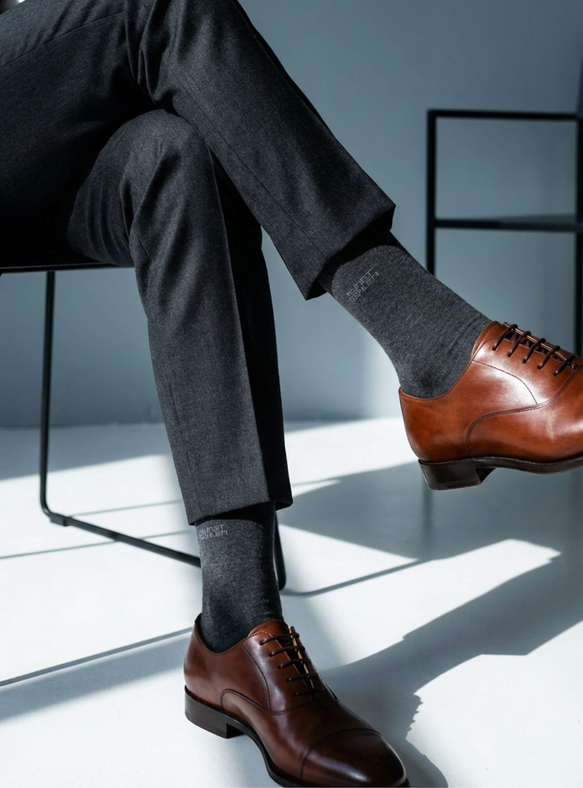 Bio-Essentials Crew Dunkelgrau 3-Pack