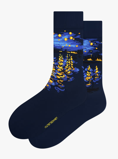 Sternennacht über der Rhône